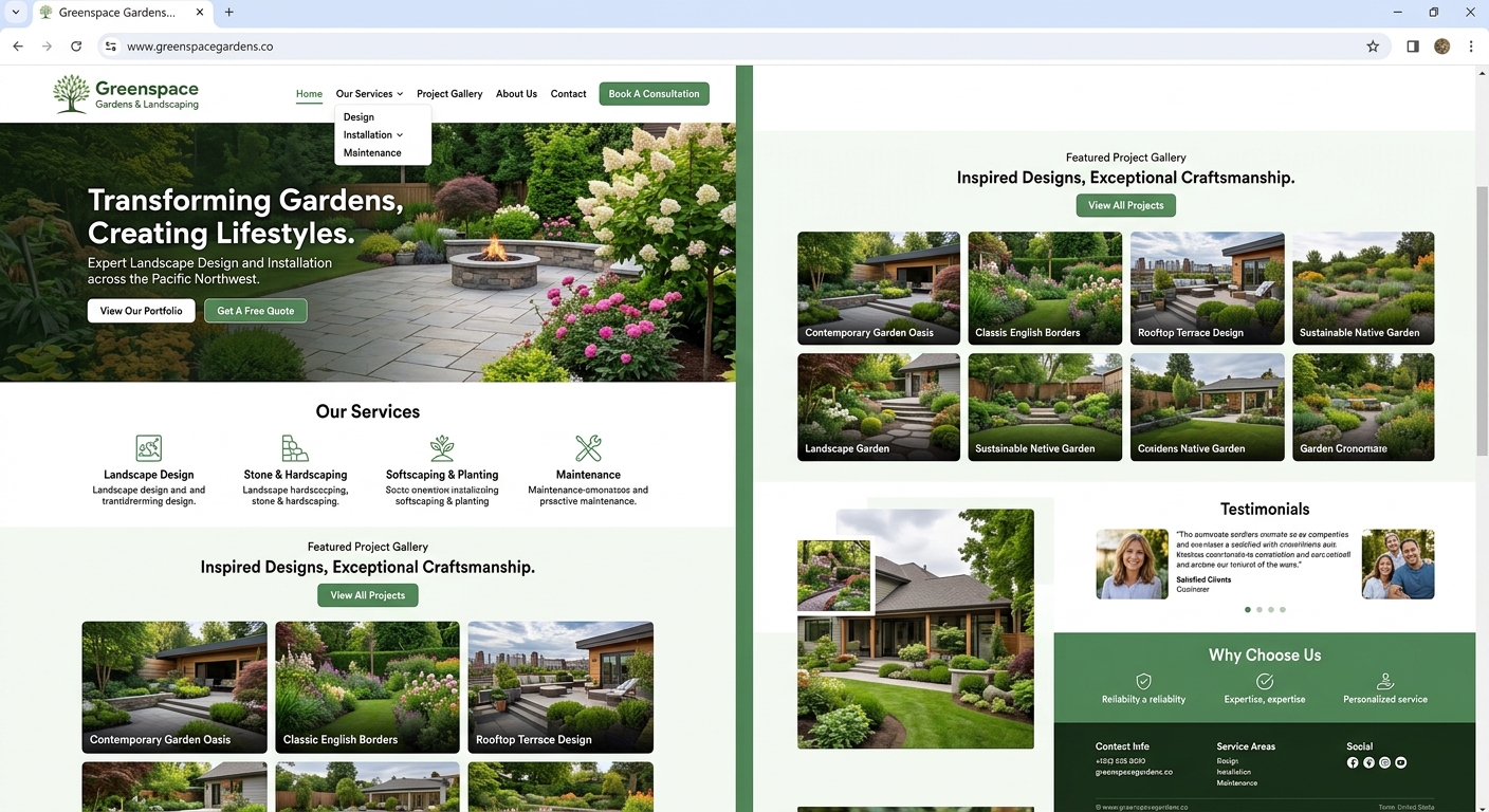Green Verge website preview
